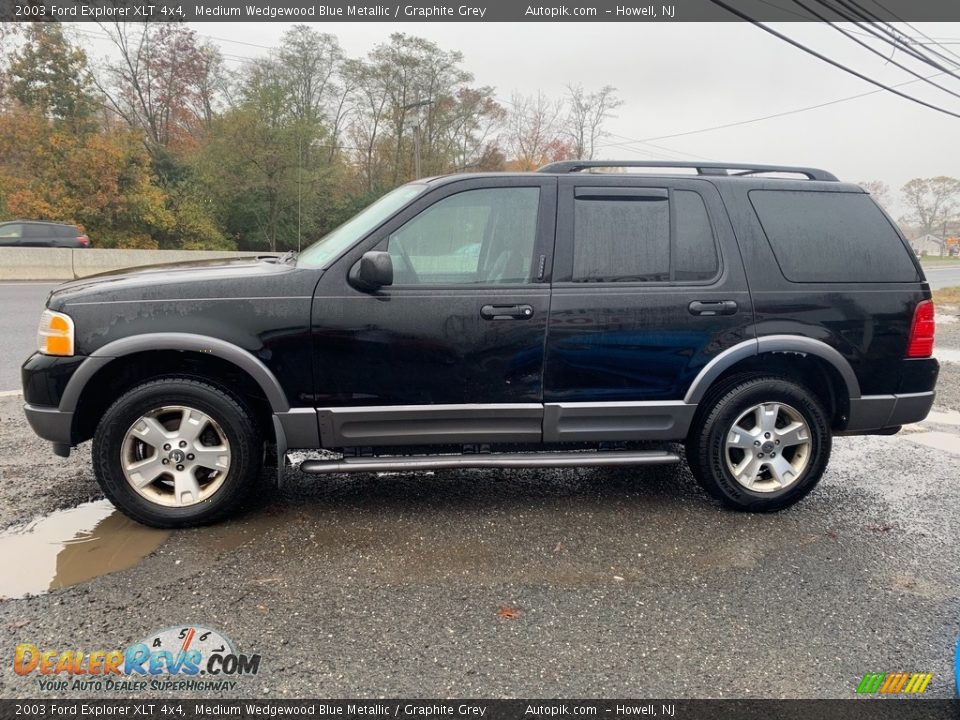 2003 Ford Explorer XLT 4x4 Medium Wedgewood Blue Metallic / Graphite Grey Photo #6