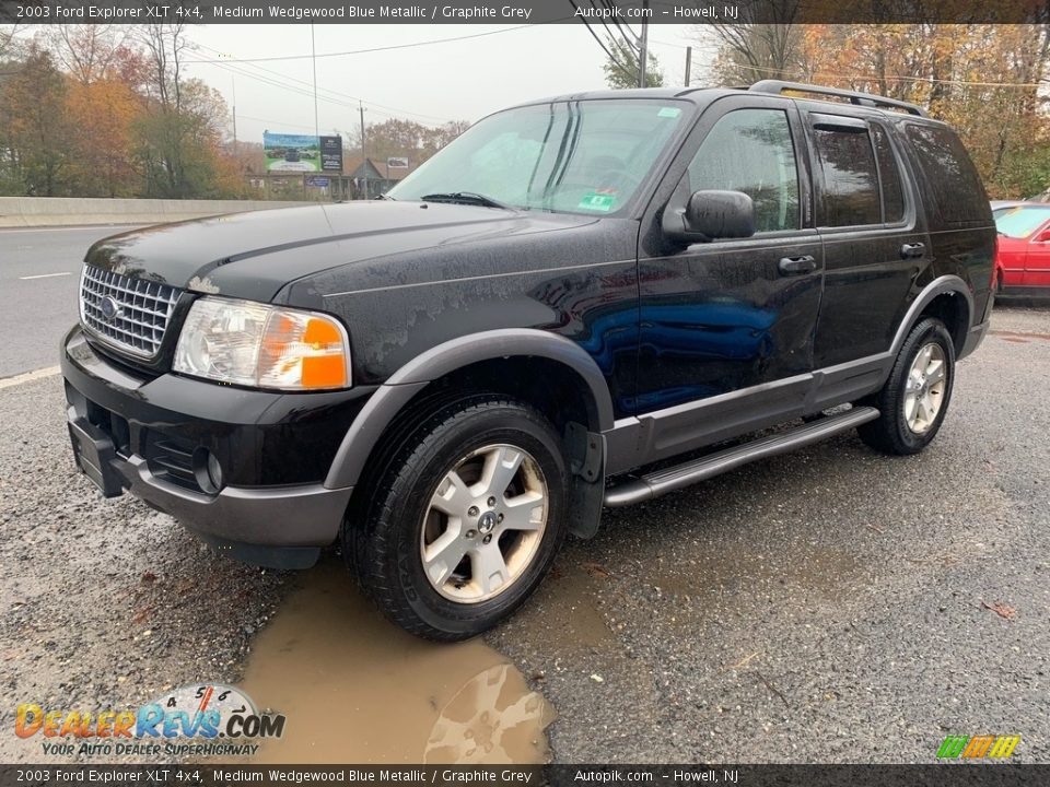 2003 Ford Explorer XLT 4x4 Medium Wedgewood Blue Metallic / Graphite Grey Photo #7