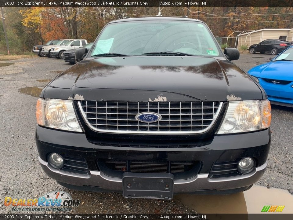 2003 Ford Explorer XLT 4x4 Medium Wedgewood Blue Metallic / Graphite Grey Photo #8