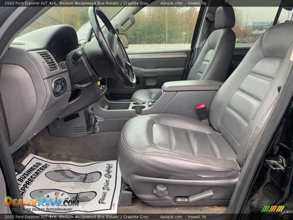 2003 Ford Explorer XLT 4x4 Medium Wedgewood Blue Metallic / Graphite Grey Photo #9