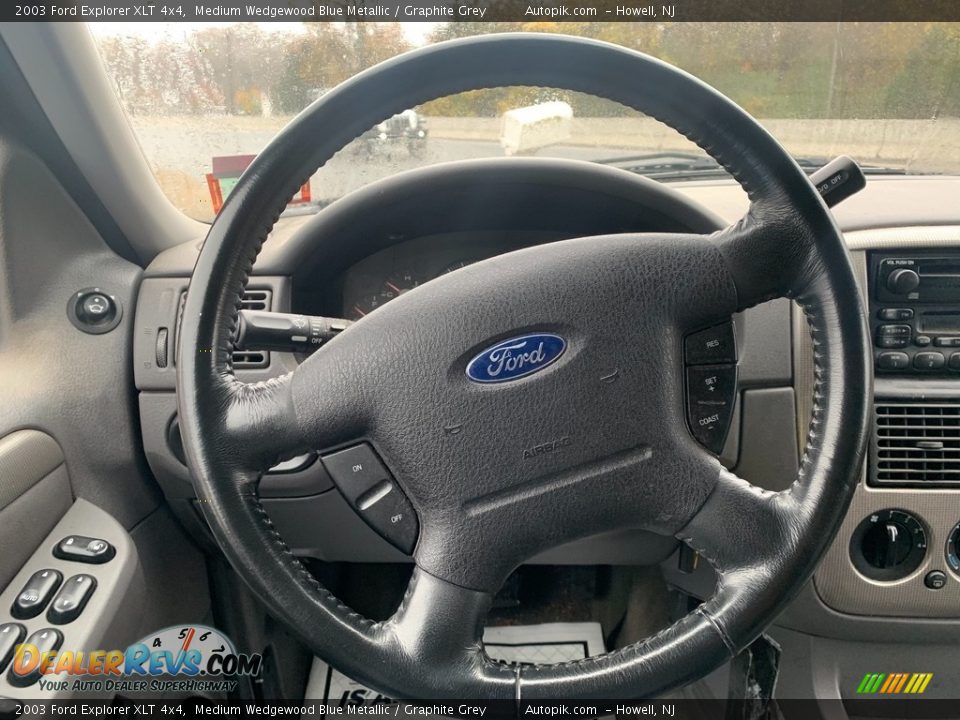2003 Ford Explorer XLT 4x4 Medium Wedgewood Blue Metallic / Graphite Grey Photo #15
