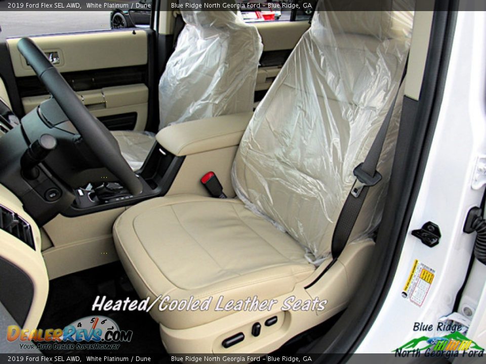 2019 Ford Flex SEL AWD White Platinum / Dune Photo #10