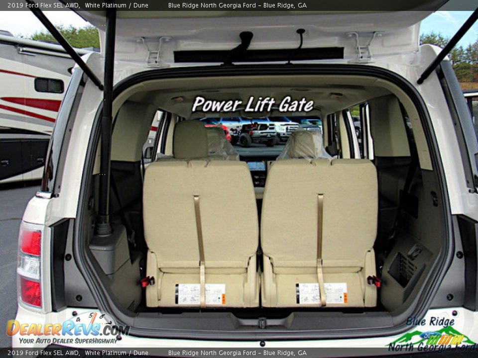 2019 Ford Flex SEL AWD White Platinum / Dune Photo #14