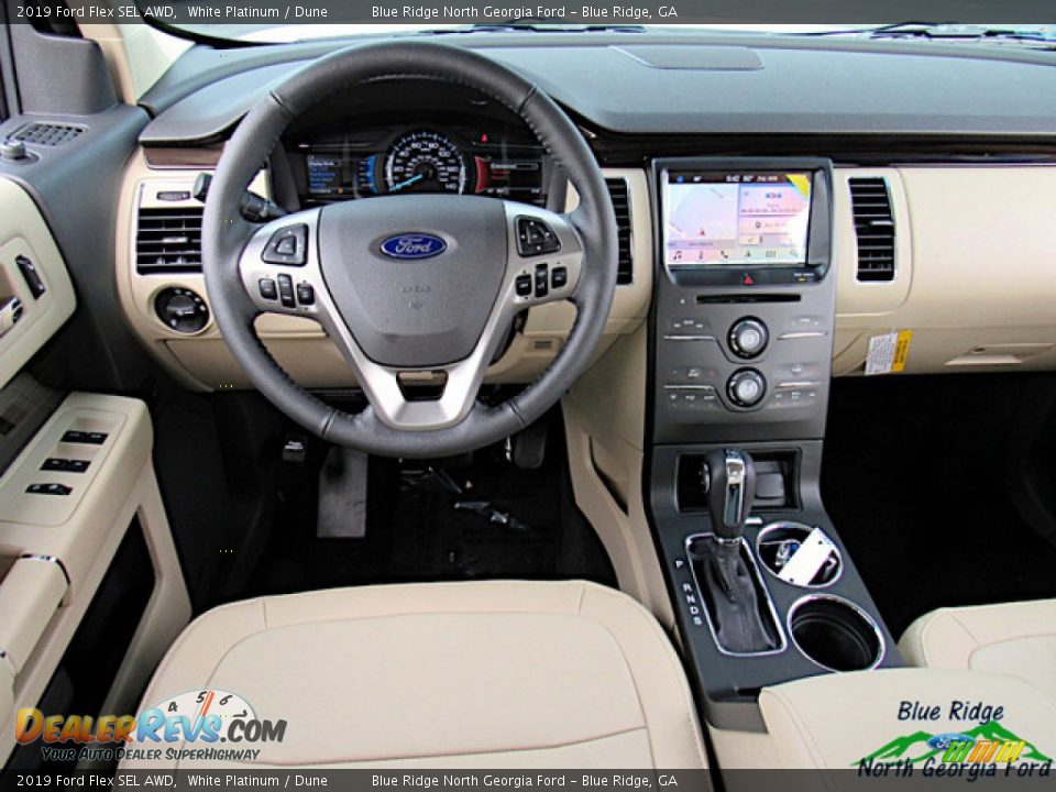 2019 Ford Flex SEL AWD White Platinum / Dune Photo #16