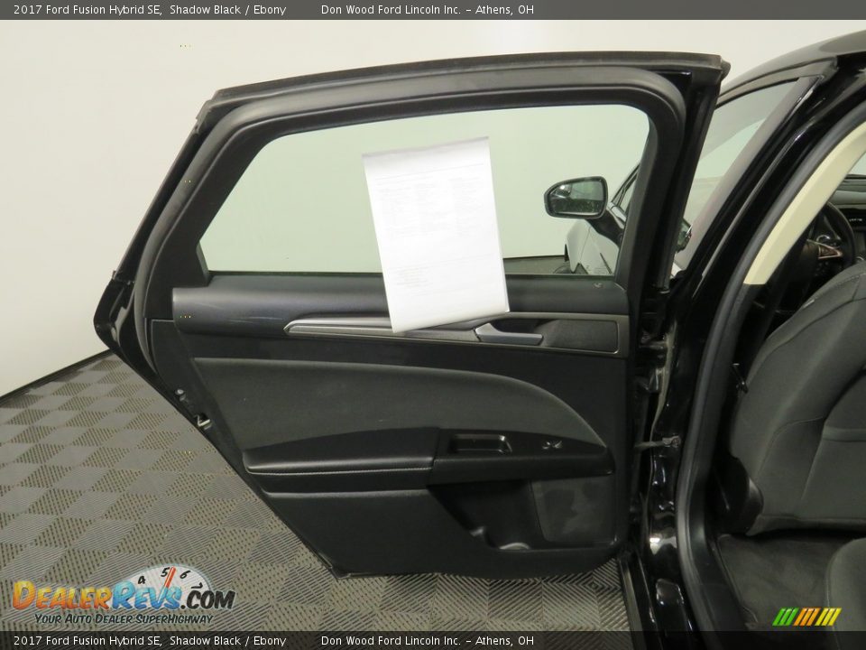 2017 Ford Fusion Hybrid SE Shadow Black / Ebony Photo #20
