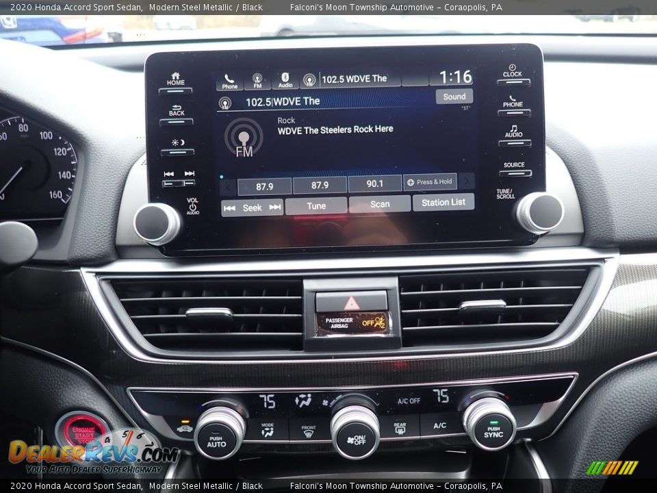 2020 Honda Accord Sport Sedan Modern Steel Metallic / Black Photo #13