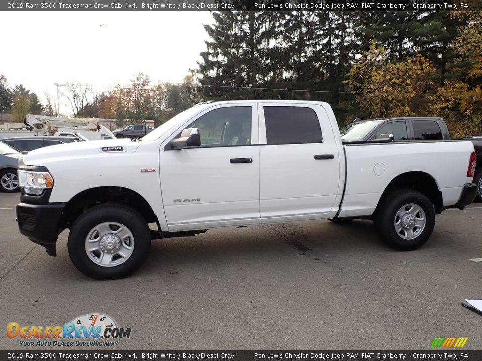 Bright White 2019 Ram 3500 Tradesman Crew Cab 4x4 Photo #2