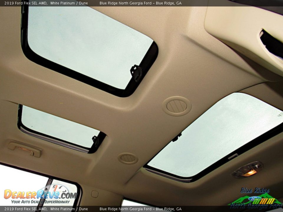 2019 Ford Flex SEL AWD White Platinum / Dune Photo #21