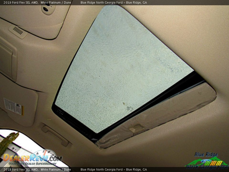 2019 Ford Flex SEL AWD White Platinum / Dune Photo #22
