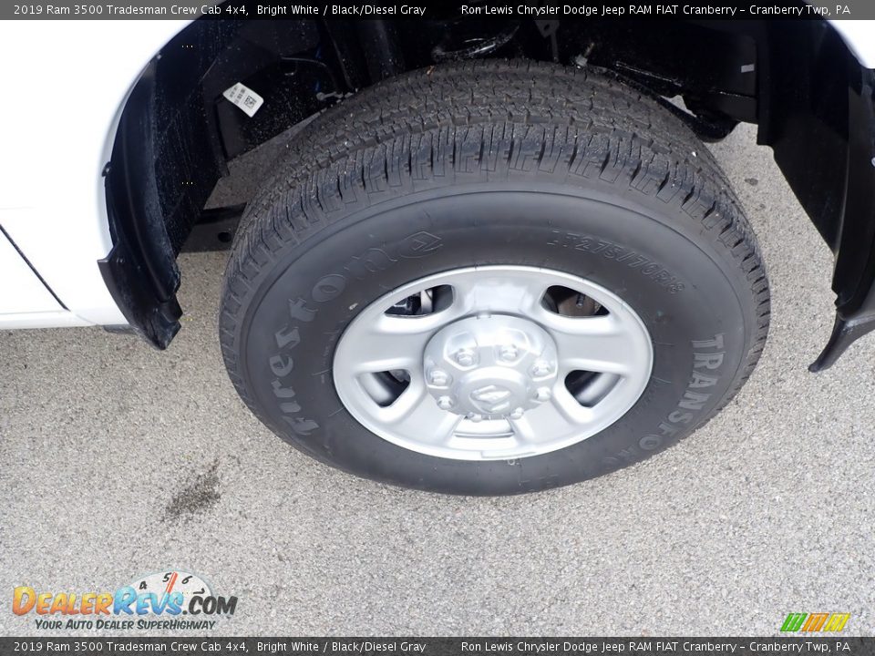 2019 Ram 3500 Tradesman Crew Cab 4x4 Bright White / Black/Diesel Gray Photo #7