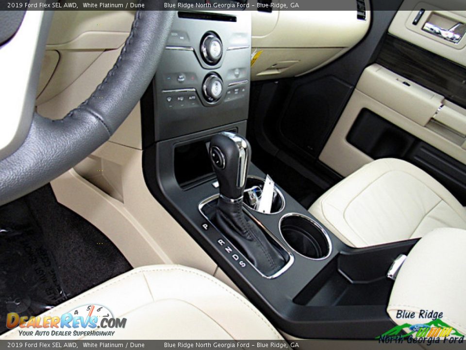 2019 Ford Flex SEL AWD White Platinum / Dune Photo #28