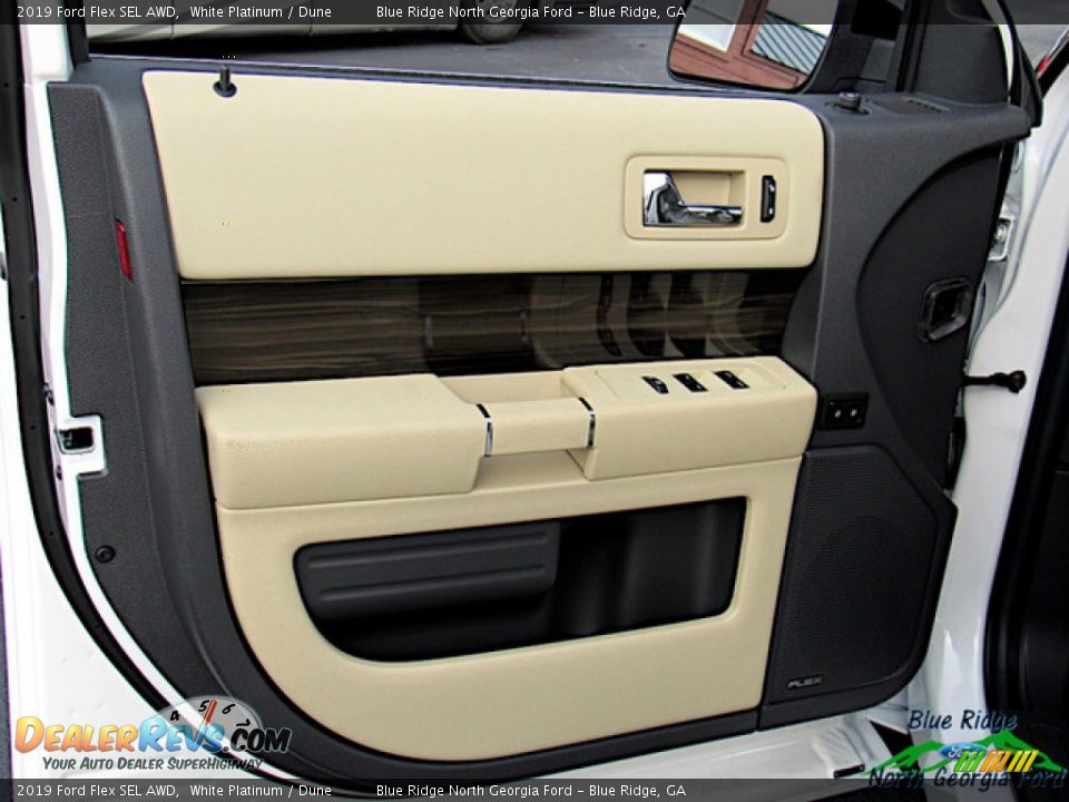 2019 Ford Flex SEL AWD White Platinum / Dune Photo #29