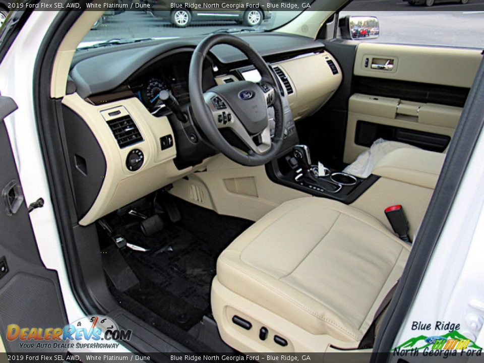 2019 Ford Flex SEL AWD White Platinum / Dune Photo #30