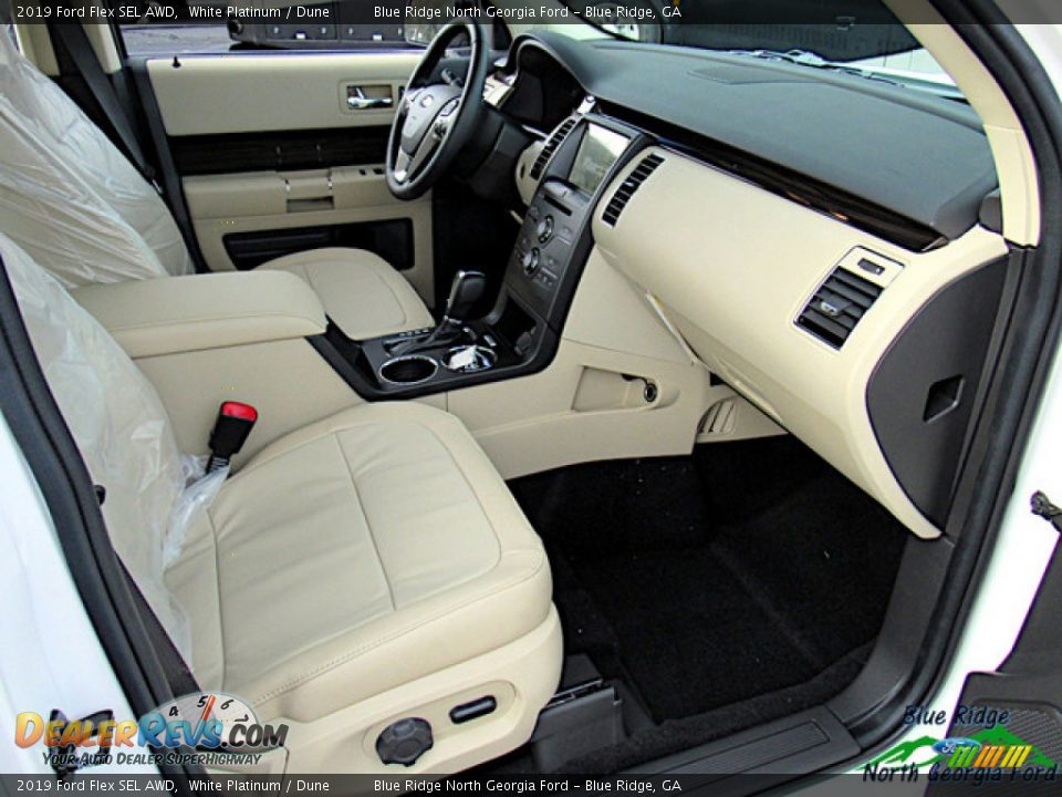 2019 Ford Flex SEL AWD White Platinum / Dune Photo #31