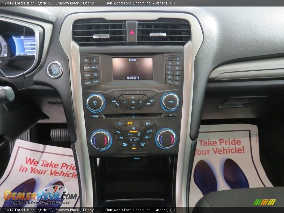 2017 Ford Fusion Hybrid SE Shadow Black / Ebony Photo #36