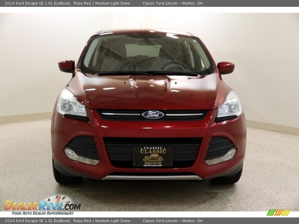2014 Ford Escape SE 1.6L EcoBoost Ruby Red / Medium Light Stone Photo #2