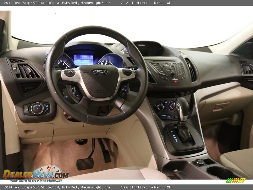 2014 Ford Escape SE 1.6L EcoBoost Ruby Red / Medium Light Stone Photo #6