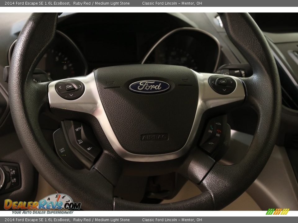 2014 Ford Escape SE 1.6L EcoBoost Ruby Red / Medium Light Stone Photo #7