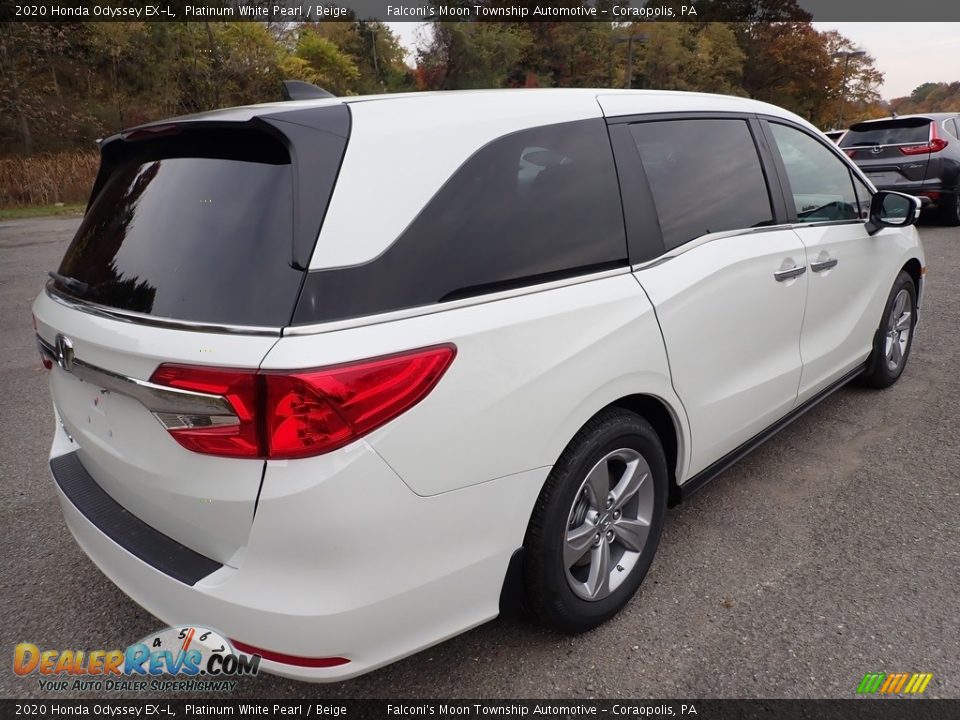 2020 Honda Odyssey EX-L Platinum White Pearl / Beige Photo #4