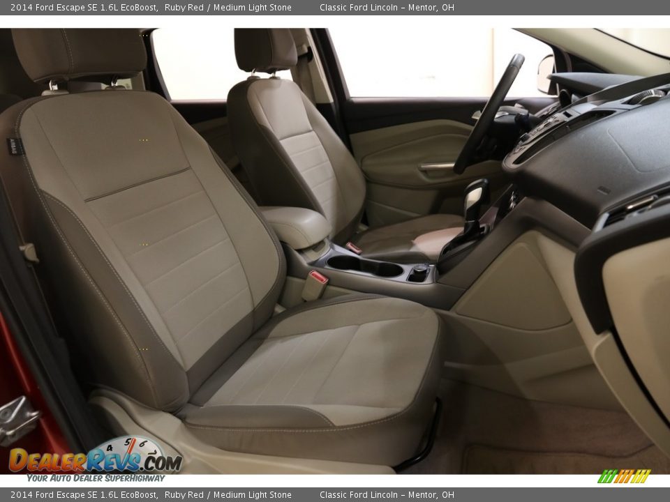 2014 Ford Escape SE 1.6L EcoBoost Ruby Red / Medium Light Stone Photo #14