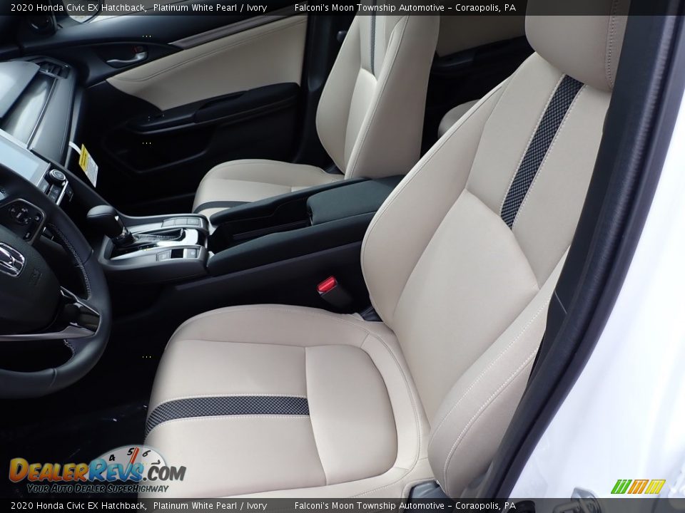 Front Seat of 2020 Honda Civic EX Hatchback Photo #8