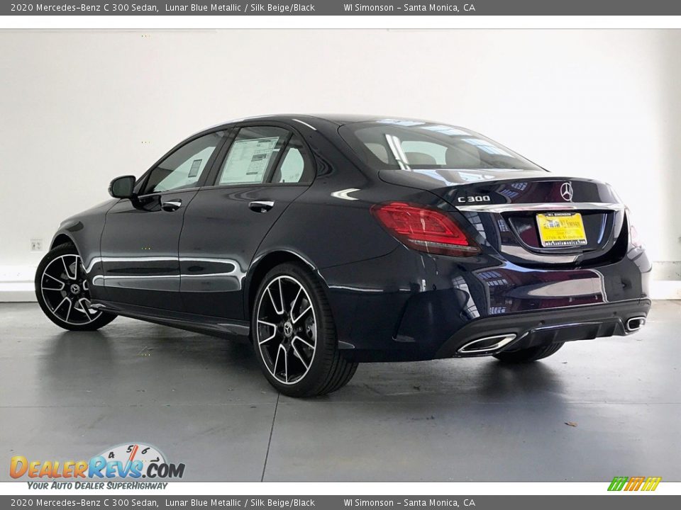 2020 Mercedes-Benz C 300 Sedan Lunar Blue Metallic / Silk Beige/Black Photo #2