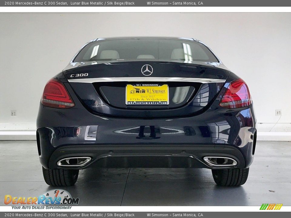 2020 Mercedes-Benz C 300 Sedan Lunar Blue Metallic / Silk Beige/Black Photo #3