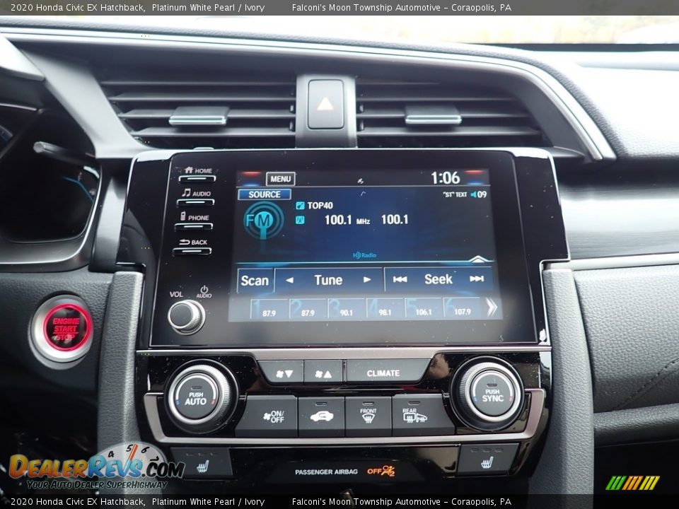 Controls of 2020 Honda Civic EX Hatchback Photo #14