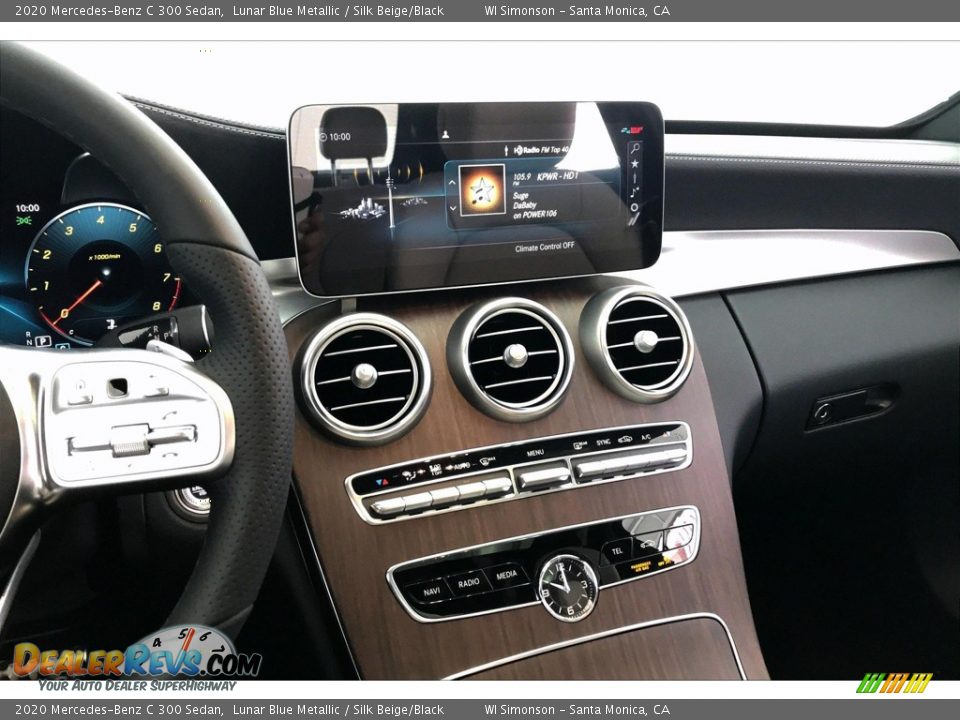 2020 Mercedes-Benz C 300 Sedan Lunar Blue Metallic / Silk Beige/Black Photo #6