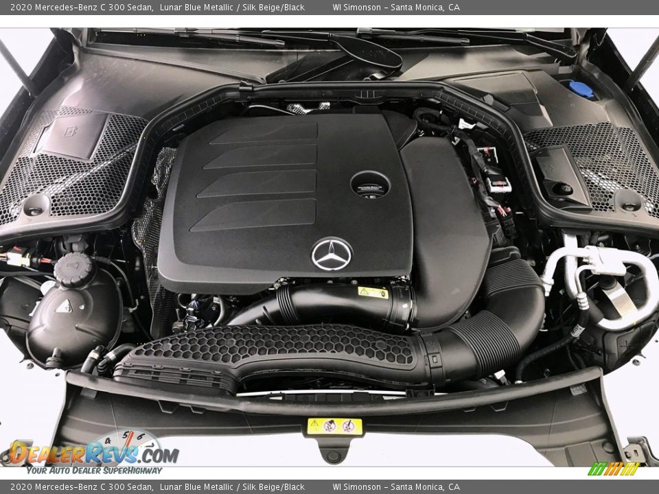 2020 Mercedes-Benz C 300 Sedan Lunar Blue Metallic / Silk Beige/Black Photo #8