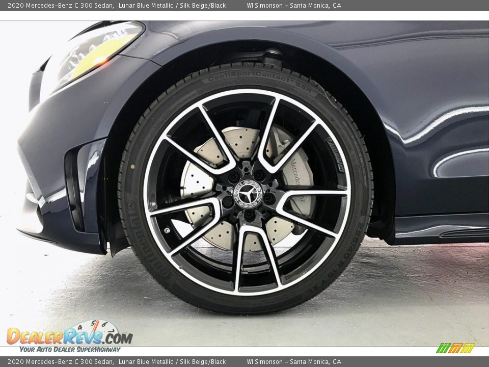 2020 Mercedes-Benz C 300 Sedan Lunar Blue Metallic / Silk Beige/Black Photo #9