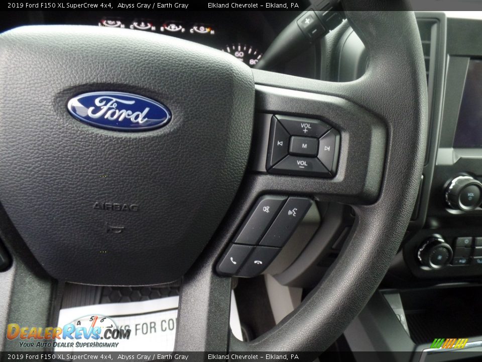 2019 Ford F150 XL SuperCrew 4x4 Abyss Gray / Earth Gray Photo #22