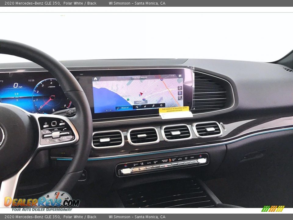 2020 Mercedes-Benz GLE 350 Polar White / Black Photo #6