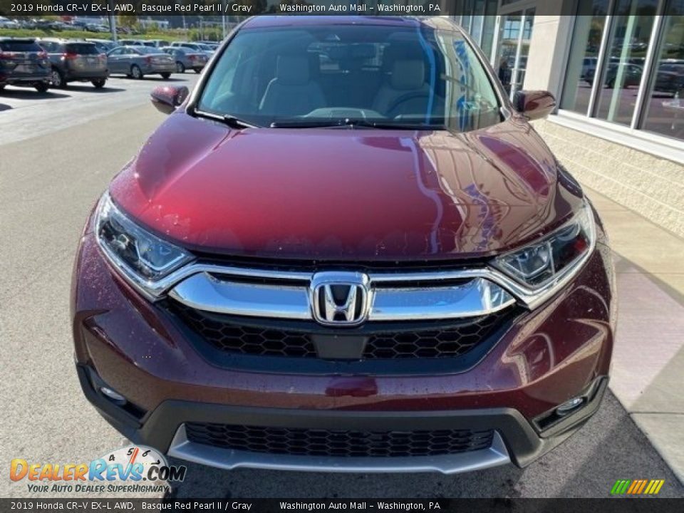 2019 Honda CR-V EX-L AWD Basque Red Pearl II / Gray Photo #3