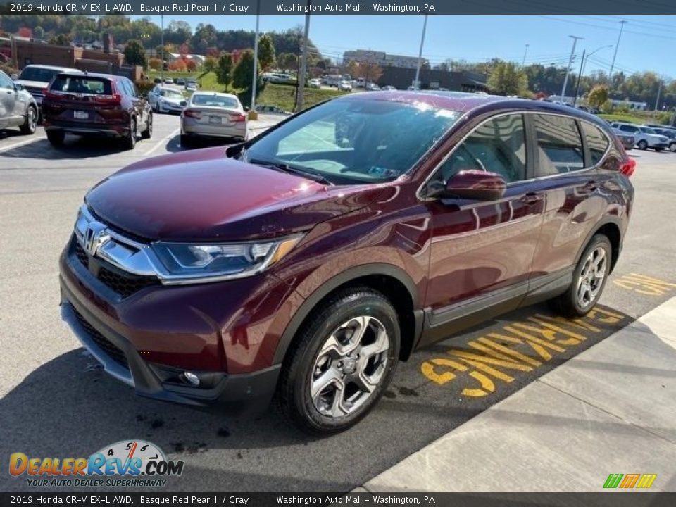 2019 Honda CR-V EX-L AWD Basque Red Pearl II / Gray Photo #4