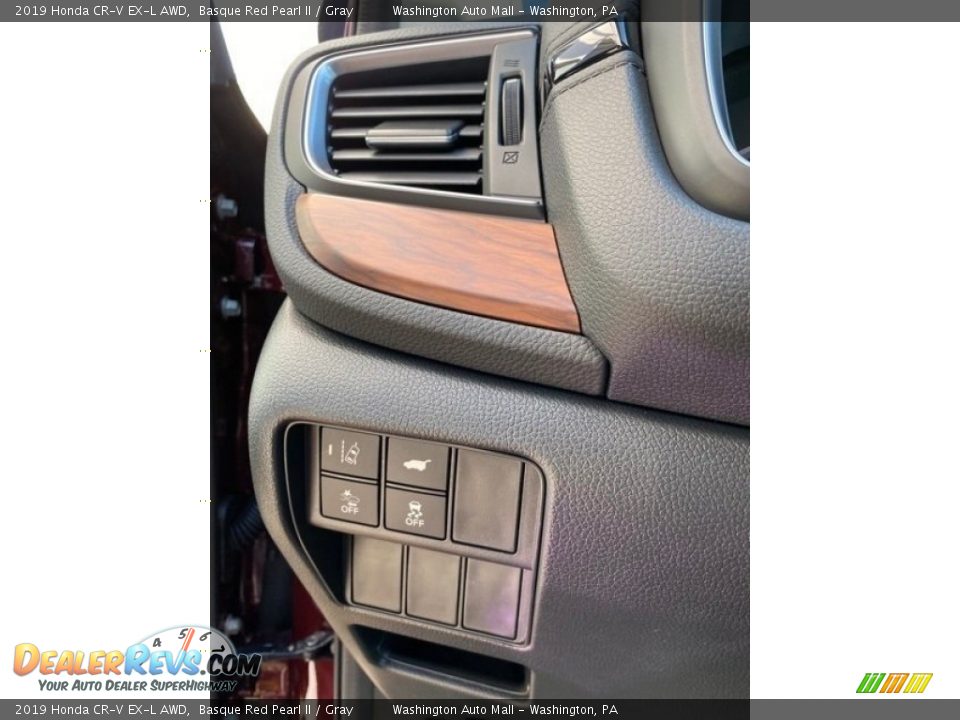 2019 Honda CR-V EX-L AWD Basque Red Pearl II / Gray Photo #12
