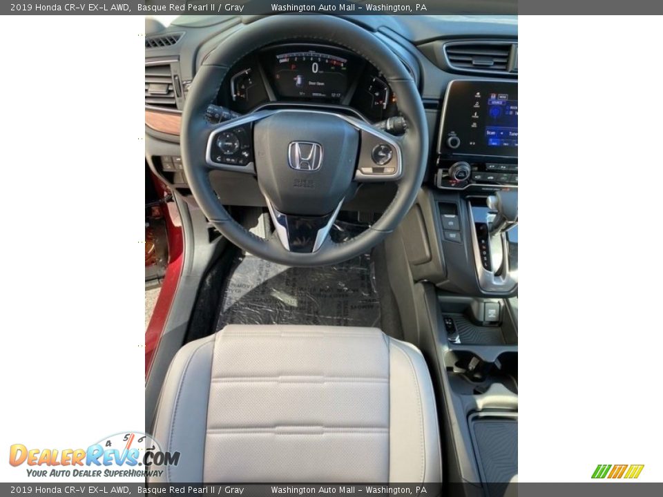2019 Honda CR-V EX-L AWD Basque Red Pearl II / Gray Photo #13