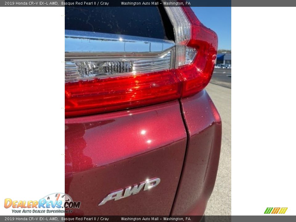 2019 Honda CR-V EX-L AWD Basque Red Pearl II / Gray Photo #23