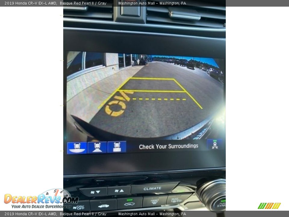 2019 Honda CR-V EX-L AWD Basque Red Pearl II / Gray Photo #34