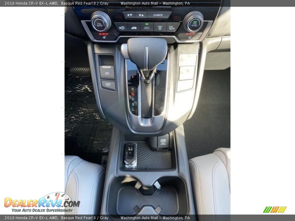 2019 Honda CR-V EX-L AWD Basque Red Pearl II / Gray Photo #35