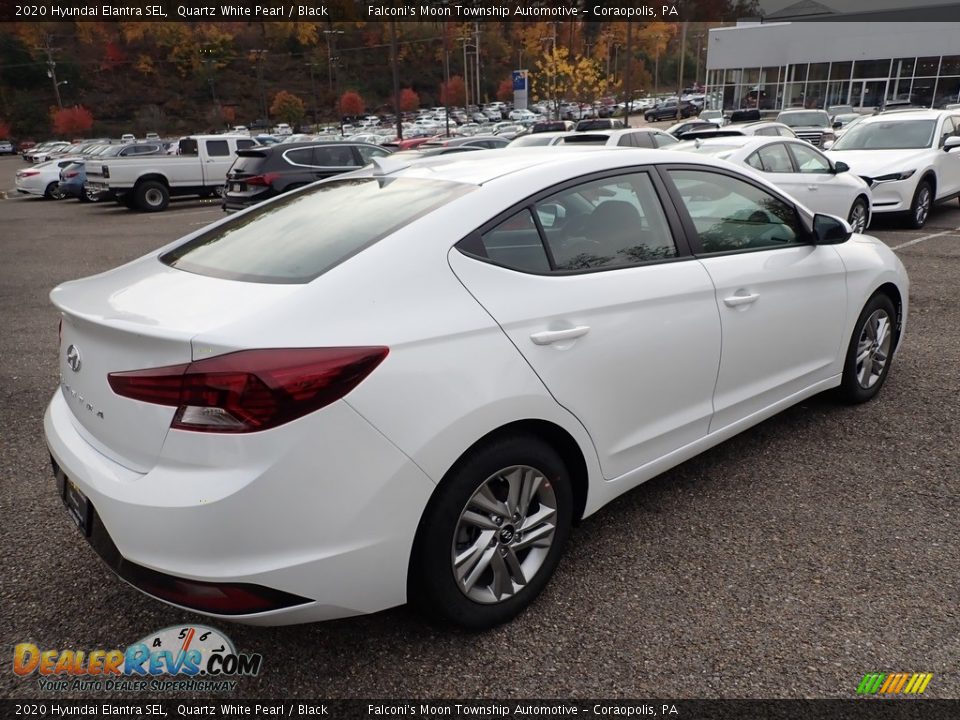 2020 Hyundai Elantra SEL Quartz White Pearl / Black Photo #2