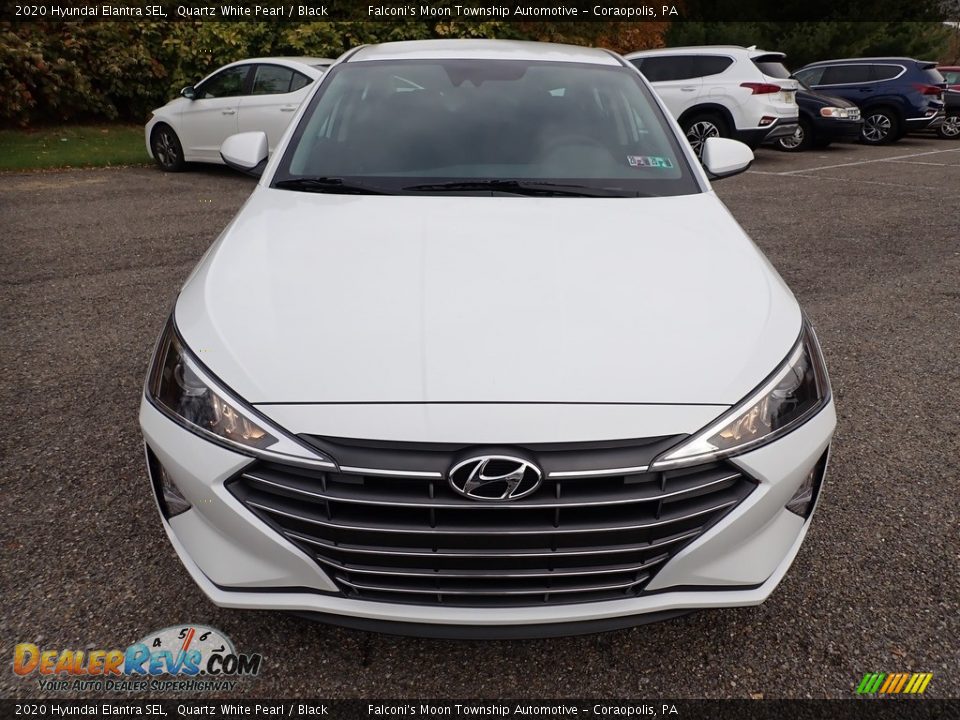 2020 Hyundai Elantra SEL Quartz White Pearl / Black Photo #4