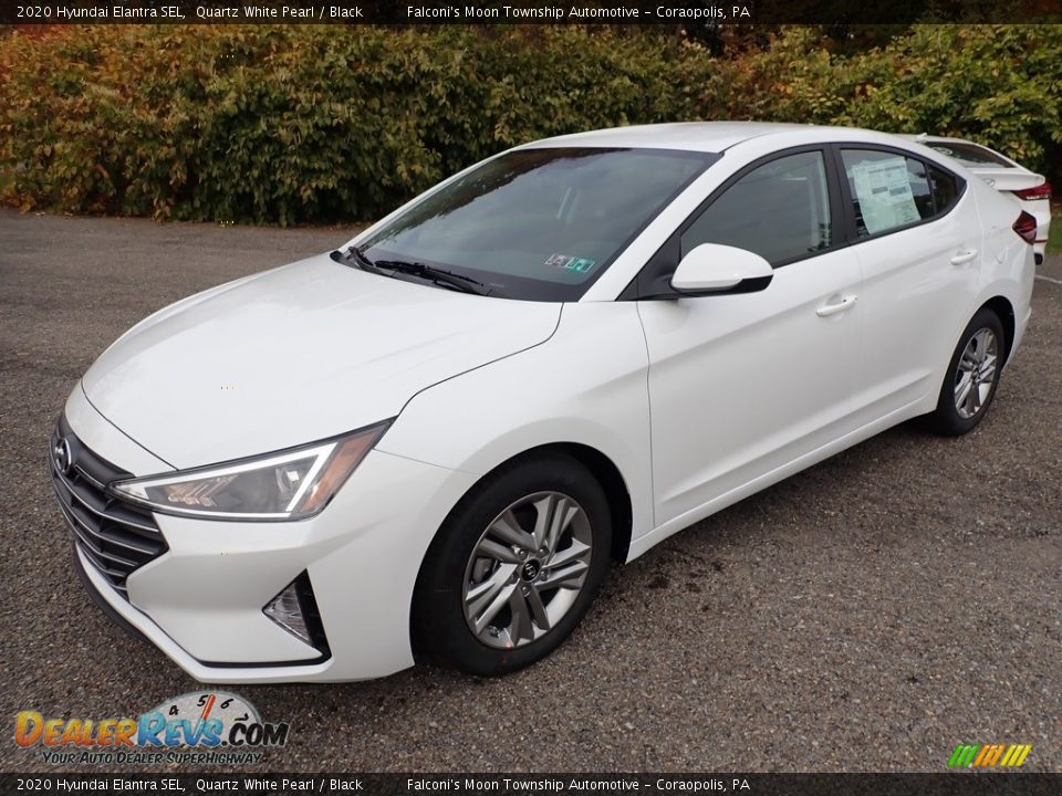 2020 Hyundai Elantra SEL Quartz White Pearl / Black Photo #5