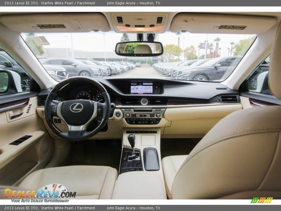 2013 Lexus ES 350 Starfire White Pearl / Parchment Photo #9