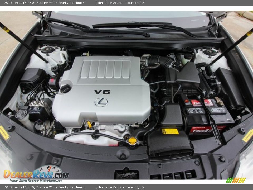 2013 Lexus ES 350 Starfire White Pearl / Parchment Photo #28