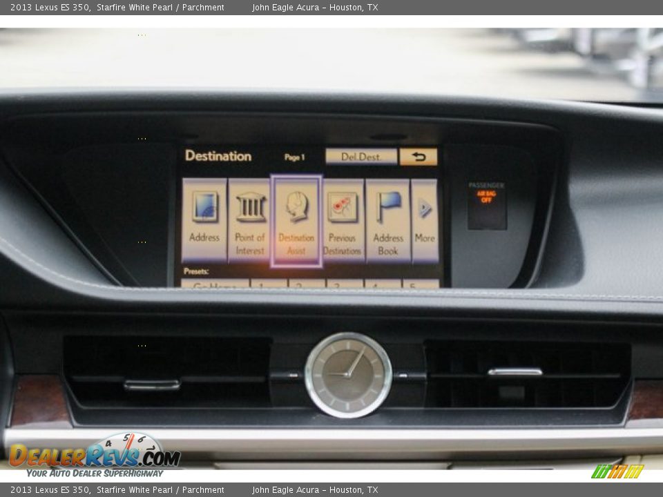 2013 Lexus ES 350 Starfire White Pearl / Parchment Photo #31
