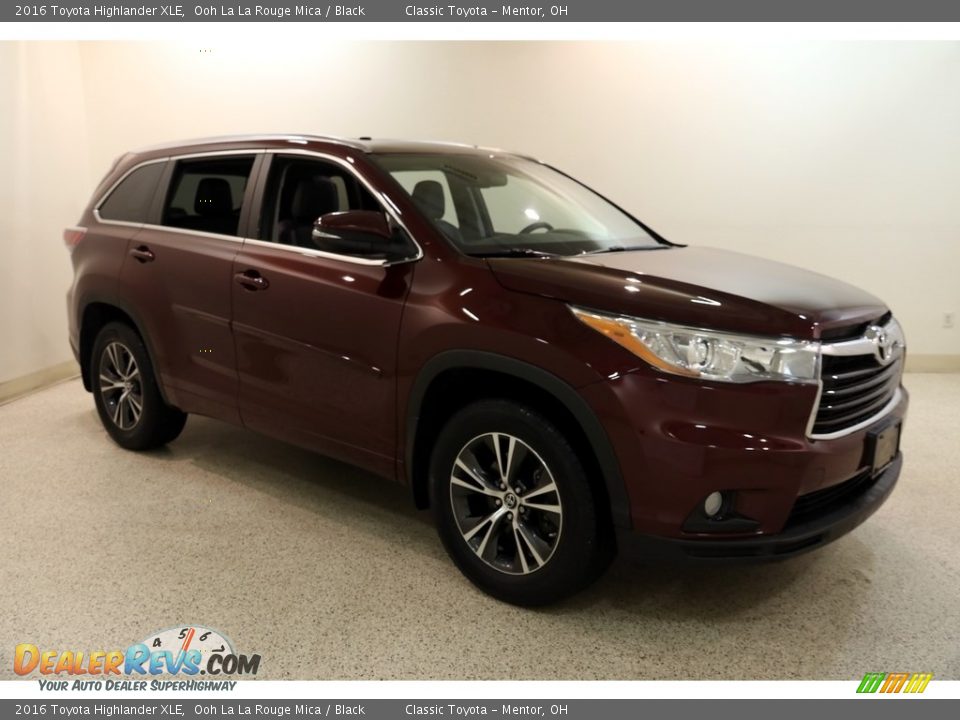 2016 Toyota Highlander XLE Ooh La La Rouge Mica / Black Photo #1