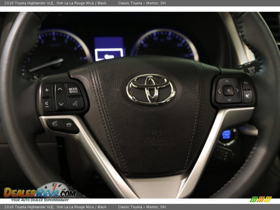 2016 Toyota Highlander XLE Ooh La La Rouge Mica / Black Photo #7