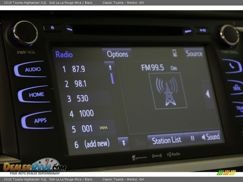 2016 Toyota Highlander XLE Ooh La La Rouge Mica / Black Photo #13