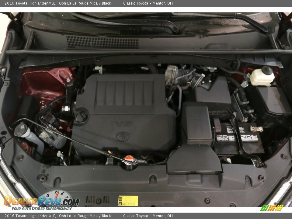 2016 Toyota Highlander XLE Ooh La La Rouge Mica / Black Photo #26